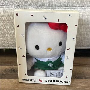 Starbucks Hello Kitty Plush with Green Apron